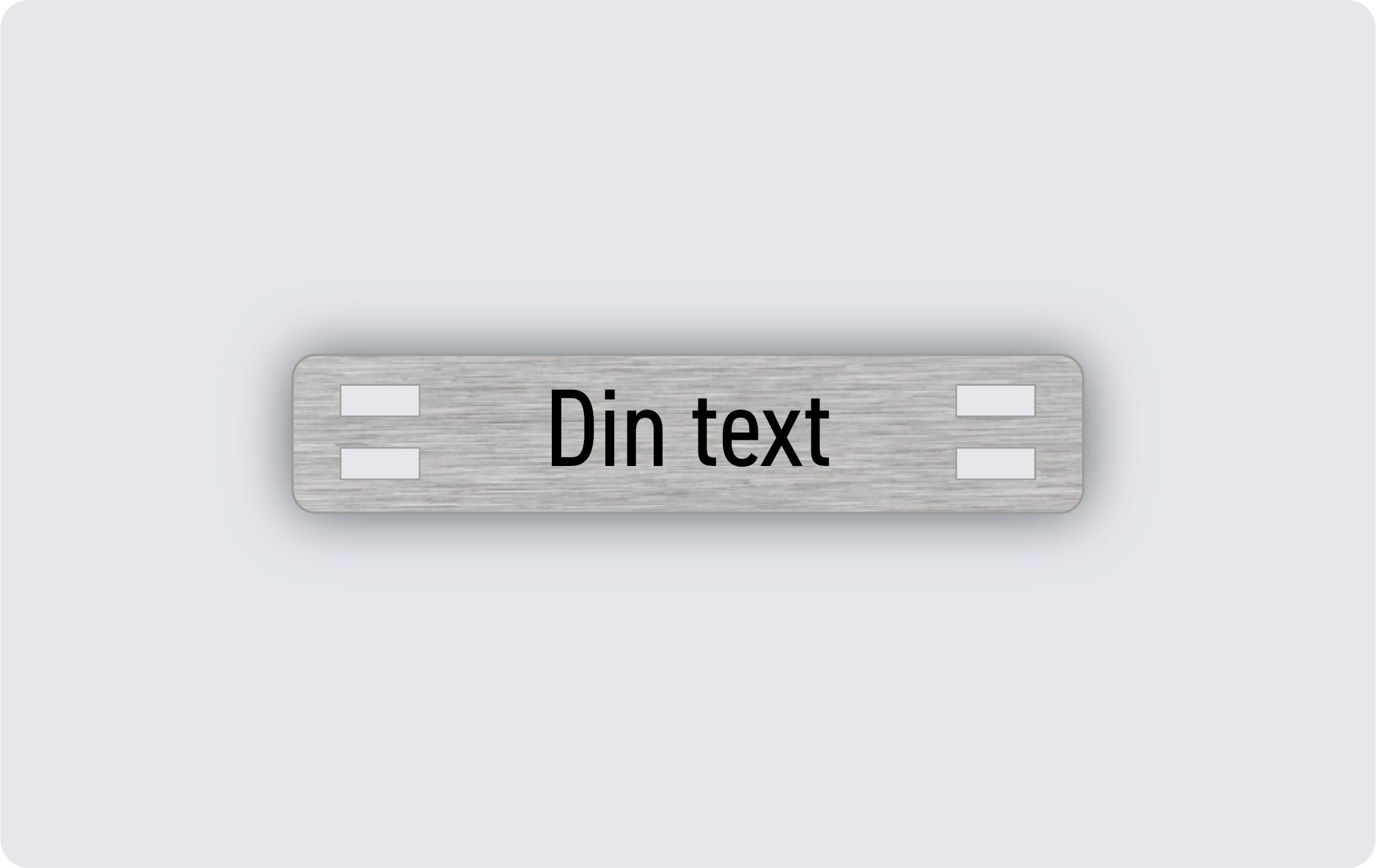 Kabelmärkning rostfri 50x10mm