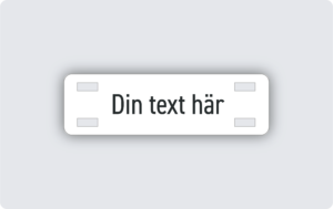 Kabelmärkning plast 50x15mm