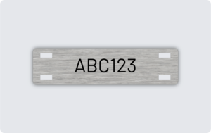 Kabelmärkning rostfri 60x15mm