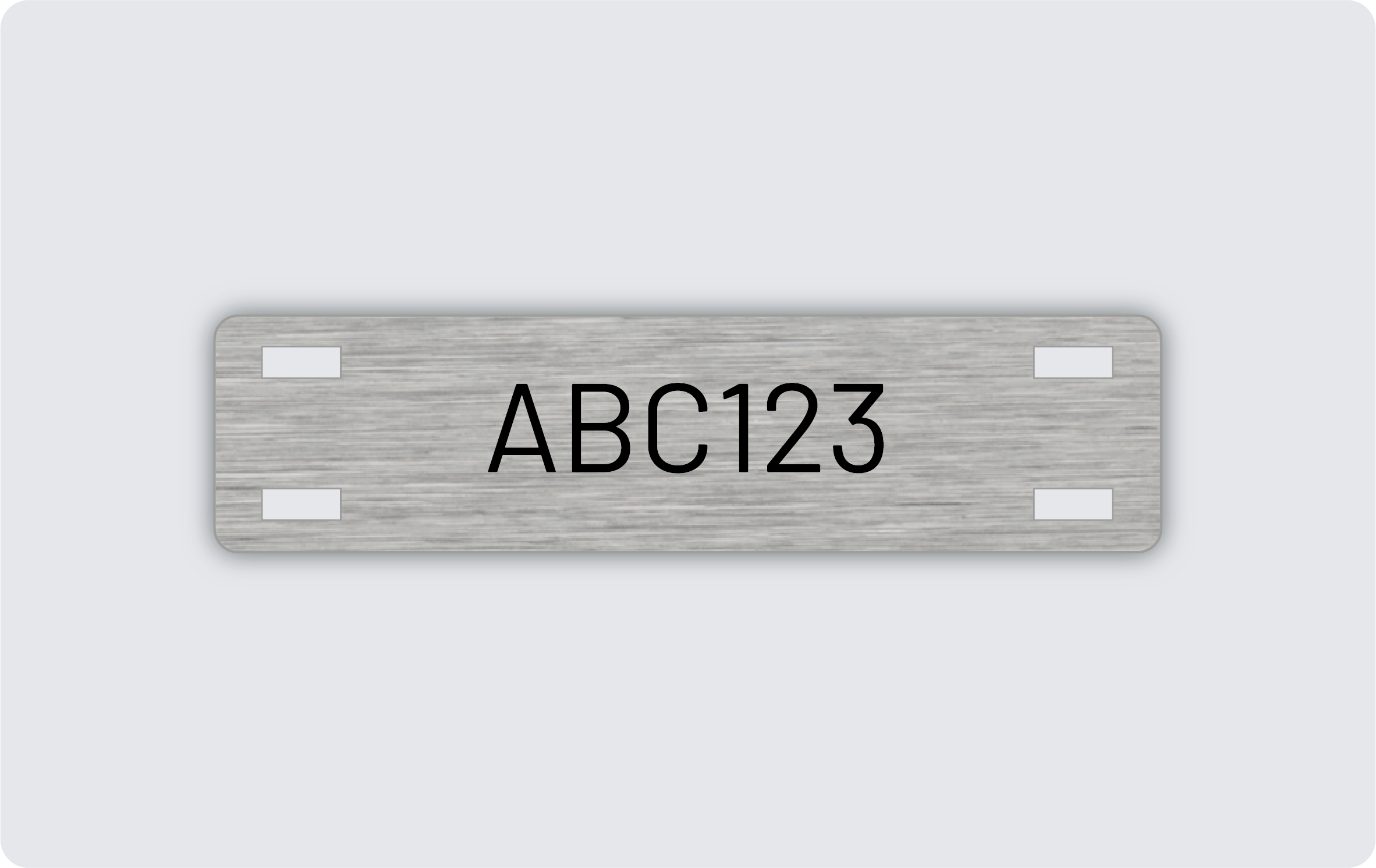 Kabelmärkning rostfri 60x15mm