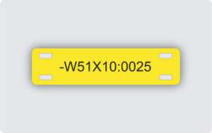 Kabelmärkning plast 60x15mm