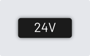 Märkskylt svart aluminium 40x15mm